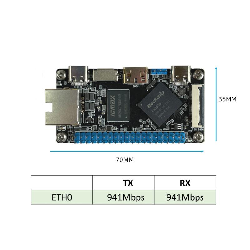 Cep Boyutunda RK3566 SBC Tek Kartlı Bilgisayar